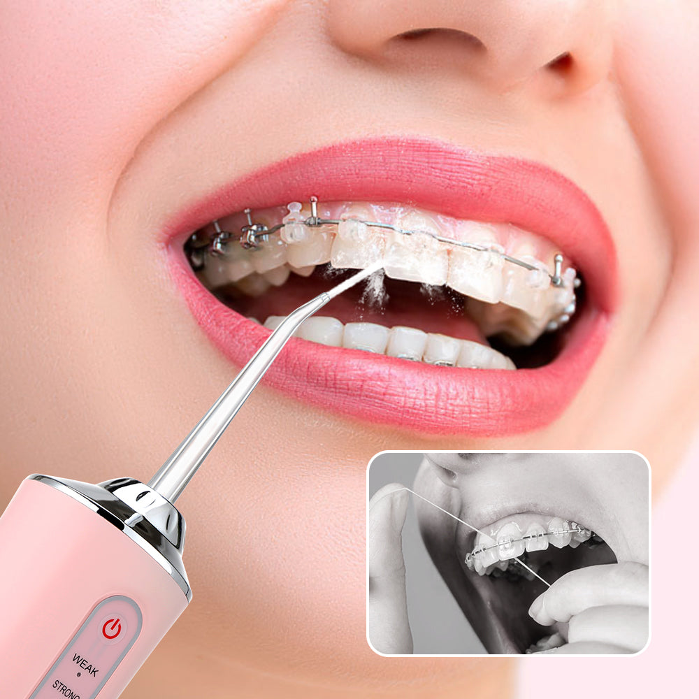 Dental Water Flosser Water Jet Toothpick 1400rpm 3 Modes Teeth Cleaner
