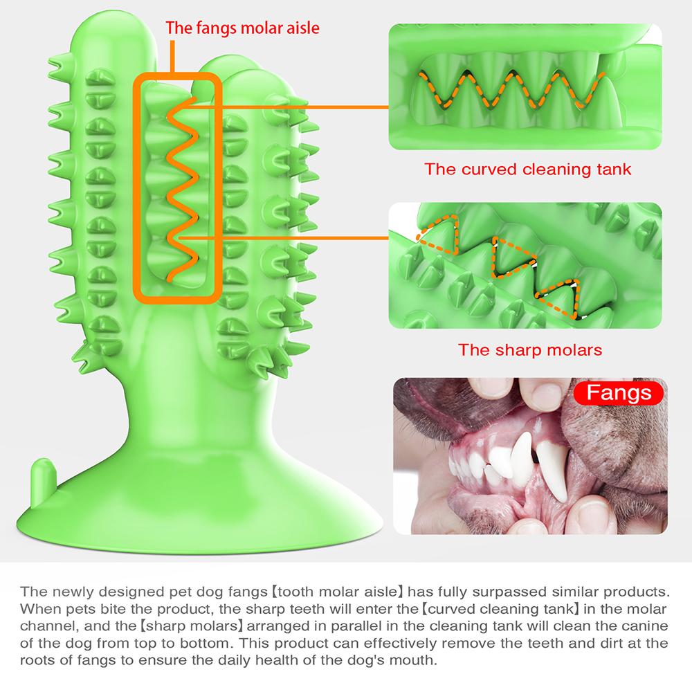 Dog Toothbrush Chew Toy with Suction Cup